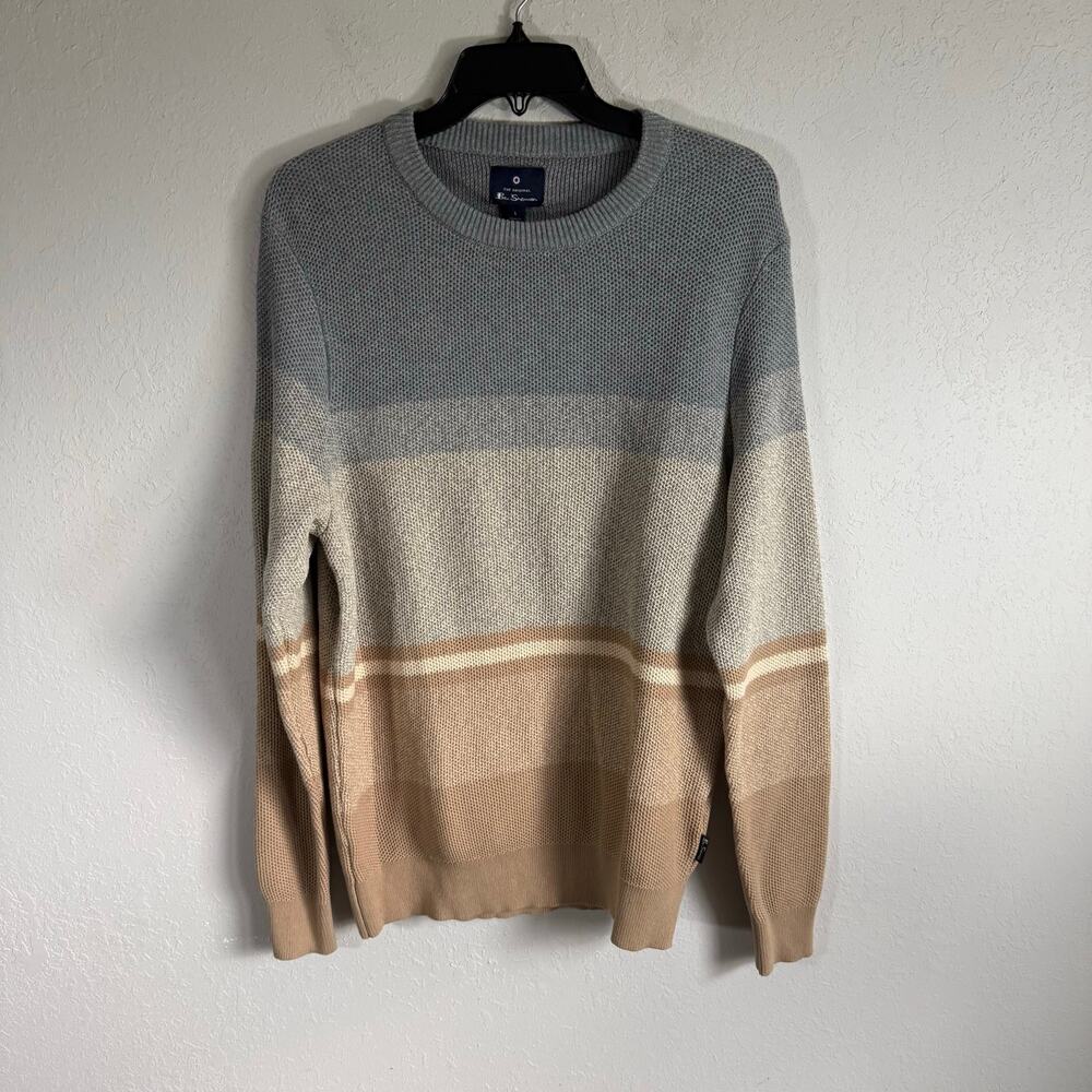 Men’s NWT L Ben Sherman Academic Fall Preppy Business Casual Minimalist Sweater